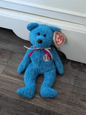 TY Beanie Baby Retired Addison The Baseball Bear 2001 With Tags
