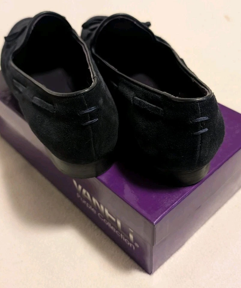 Vaneli Purple Collection Black Suede Shoes Women’s 10W Loafers Comfort N43 - Image 3 of 4