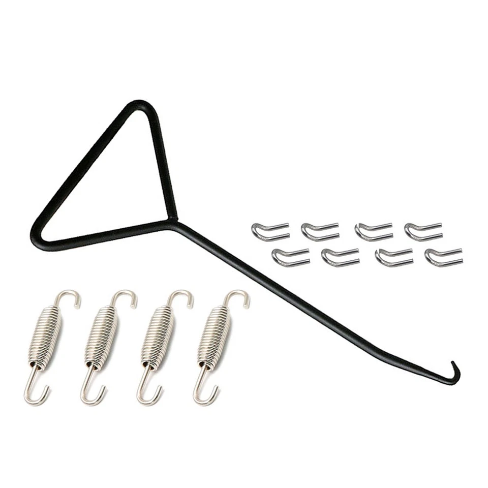 Motorrad-Auspuffrohr-Schalldämpfer-Montagefedern-Haken-Set-Link - Image 4 of 4