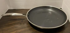 HEXCLAD 12" Hybrid Fry Pan Stainless Steel Non-Stick Frying Pan (T5)