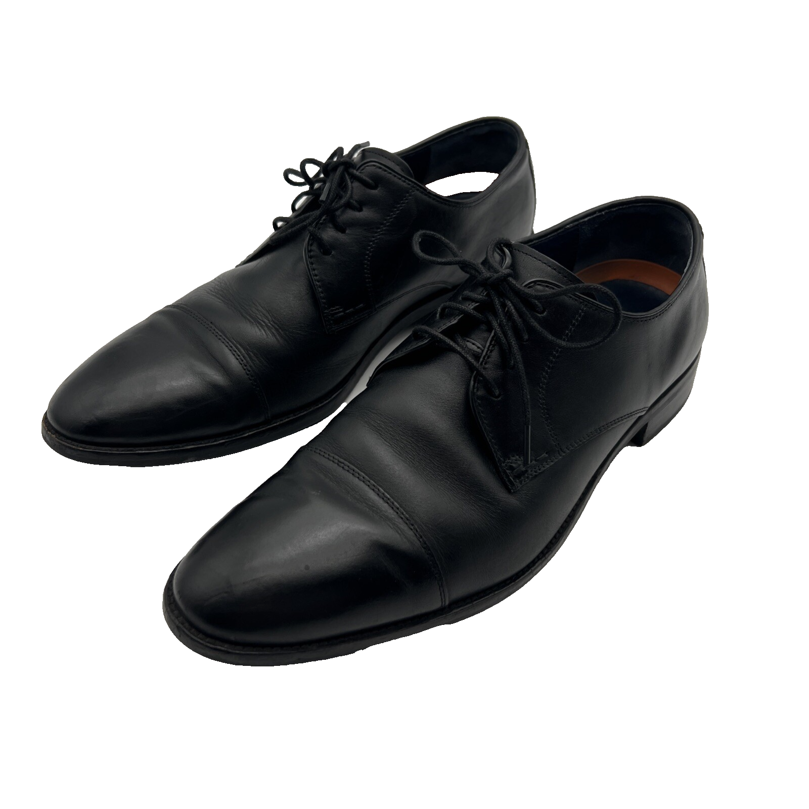 SAOLA Scarpe Oxford Cole Haan da uomo Grand OS taglia 10 1 2M in pelle nera punta divisa C11630