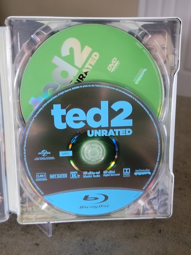 Ted 2 Unrated Blu-ray/Dvd Steelbook w/ j-card & clear bag 2015 - Picture 3 of 7
