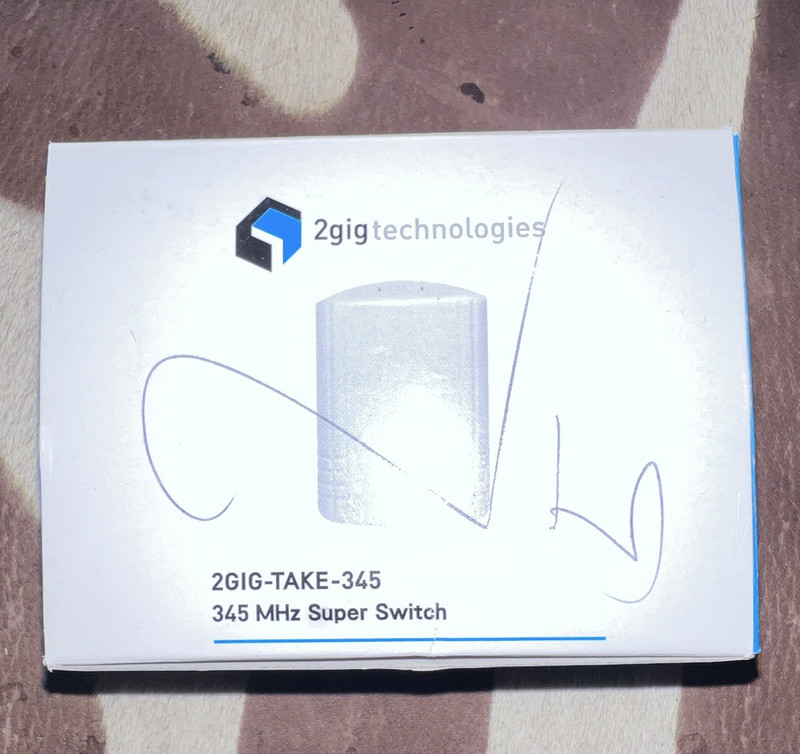 Two (2) - 2GIG Technologies 2GIG-TAKE-345 Super Switches Smart Home 345 MHz