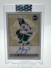 24/25 2024 UD CLEAR CUT MARAT KHUSNUTDINOV VA-MK VINTAGE ROOKIE AUTOGRAPH AUTO