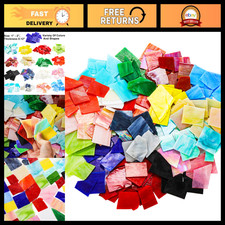 3.3 LB Irregular Stained Glass Scraps - Mosaic Tiles for Crafts, Home Decor, Ass