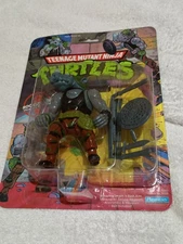 1988 Teenage Mutant Ninja Turtles Softhead Rocksteady 10 Back Vintage Playmates 