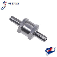 5/16" Fuel Check Valve One Way Inline Non Return Diesel Gasoline Black 8mm