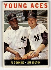 1964 Topps Young Aces Al Downing Jim Bouton #219 NY Yankees HIGHER GRADE
