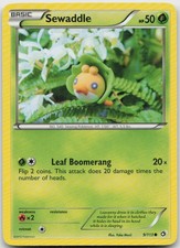 Sewaddle (9) 9/113 Common Legendary Treasures Pokemon LP on eBay