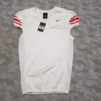 Nike Football Performance Jersey Mens Large White Short Sleeve Engineered Sports