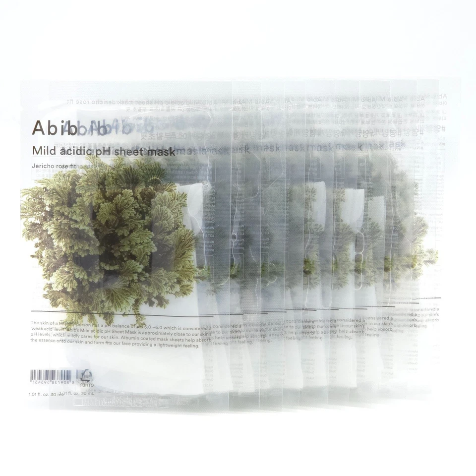 Abib Mild Acidic pH Sheet Mask Jericho Rose Fit 30ml x 10ea Moisture K-Beauty - Image 2 of 4