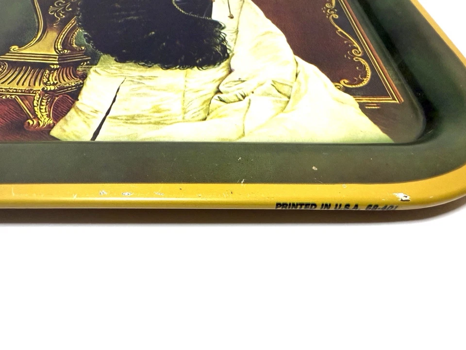 Vintage Coca-Cola Advertisement Metal Tray Lillian Russell 1904 English Rare - Image 2 of 4