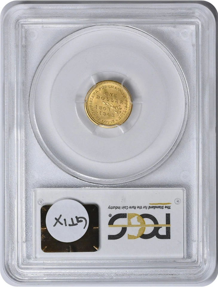 1903 LA Purchase - McKinley $1 Gold MS65 PCGS - Image 2 of 2