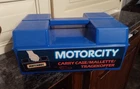Vintage 1993 Matchbox Motorcity Carry Case Mallette Tragekoffer 2 Trays 24 cars