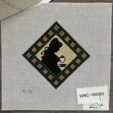 Handpainted Needlepoint Canvas 8 Maids A-Milking Must Read Description