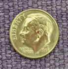 1998 D Roosevelt dime, very nice, actual nice coin in picture, free S/H