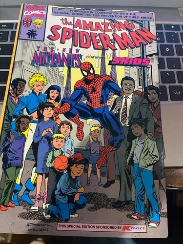 The Amazing Spiderman and The New Mutants Featuring Skids Vol 1 No 1 1990 KMart