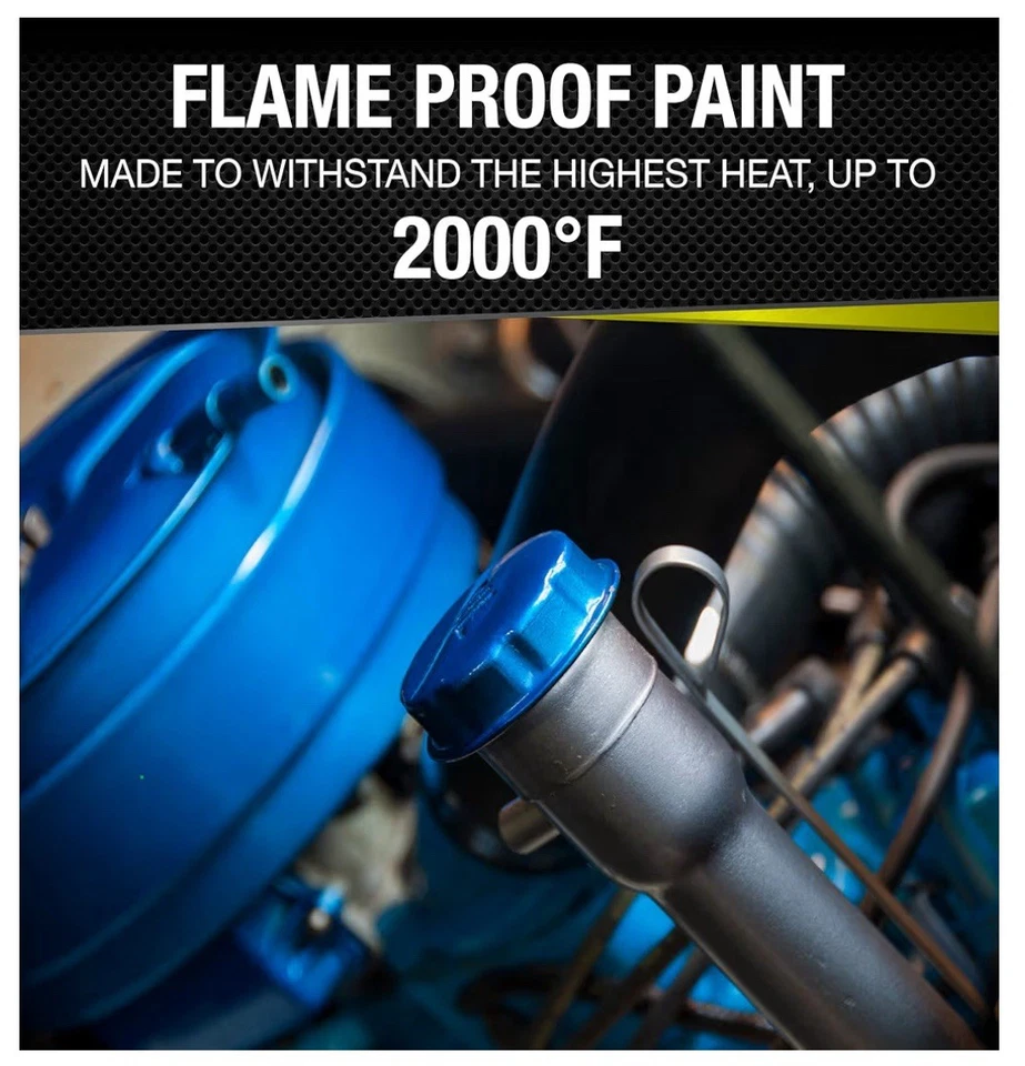 Motor Ford antiguo azul esmalte de alta temperatura VHT Foto 4 de 4