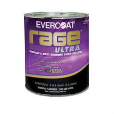Evercoat 100125 Rage Ultra 1 Gallon Body Filler, EcoResin, Metalworks