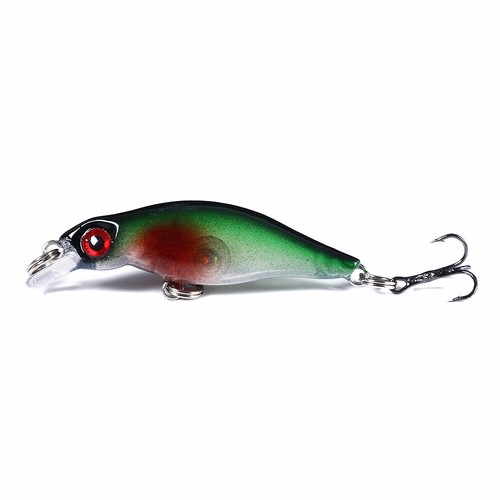 6 PIEZAS/Paquete de cebo de baño 5 cm/2,7 g señuelo de pesca pececillo gancho aparejo cebo duro tambaleador - Imagen 11 de 12