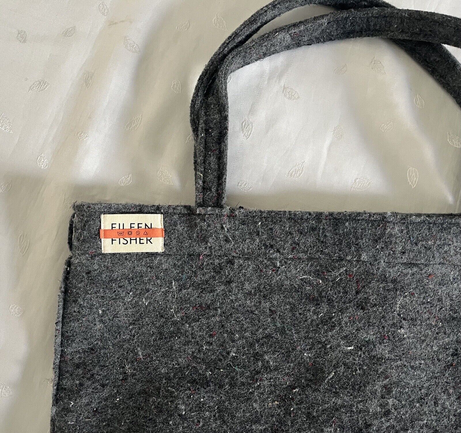 Eileen Fisher Felt Tote Bag In Speckled Gray - image 10