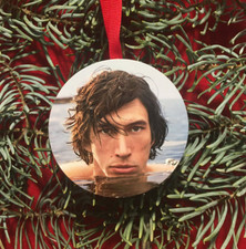 ADAM DRIVER Christmas Tree Ornament Ugly Holiday Party Stocking Stuffer Kylo Ren