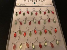CHRISTMAS PAPER CRAFTS 3D TREE GEM LIGHTS STRING OF LIGHTS GEMSTONE LIGHTS 4PCS