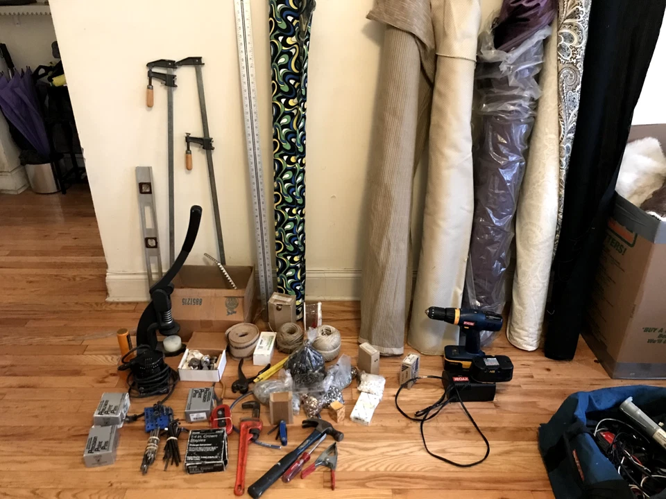 Lote de herramientas de tapicería - Máquina de botones C S Osborne Foto 4 de 4