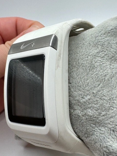 Nike+ WM0069 tela de polímero branco TomTom relógio esportivo GPS não testado - Imagem 4 de 4