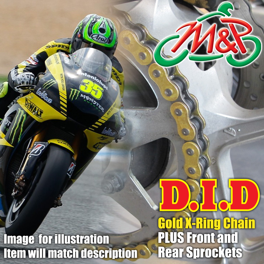 Kawasaki ZX750 P1-7 Ninja ZX-7R 2004 DID XRing Gold Chain