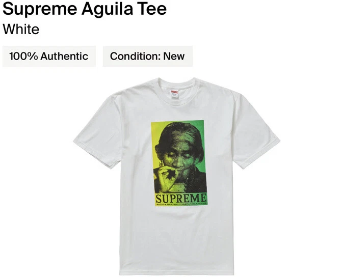 T shirt Supreme Aguila taille M ! Blanc ! FW19 ! Neuf avec étiquette ! 100% authentique!!!!!!!!!!!!!