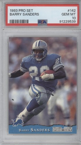 Lot of 10 Barry Sanders Psa Graded Football Cards - All Psa 10's - Picture 9 of 20