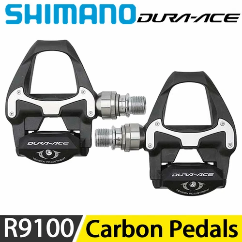 Shimano Dura Ace PD-R9100 Carbon SPDSL Road Bike Pedals Clipless 4mm Longer Axle
