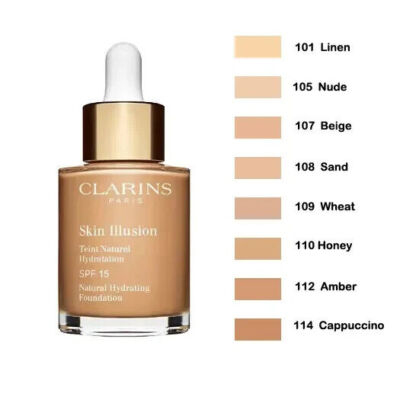 CLARINS Skin Illusion Natural Hydrating Foundation SPF 15 (Choose