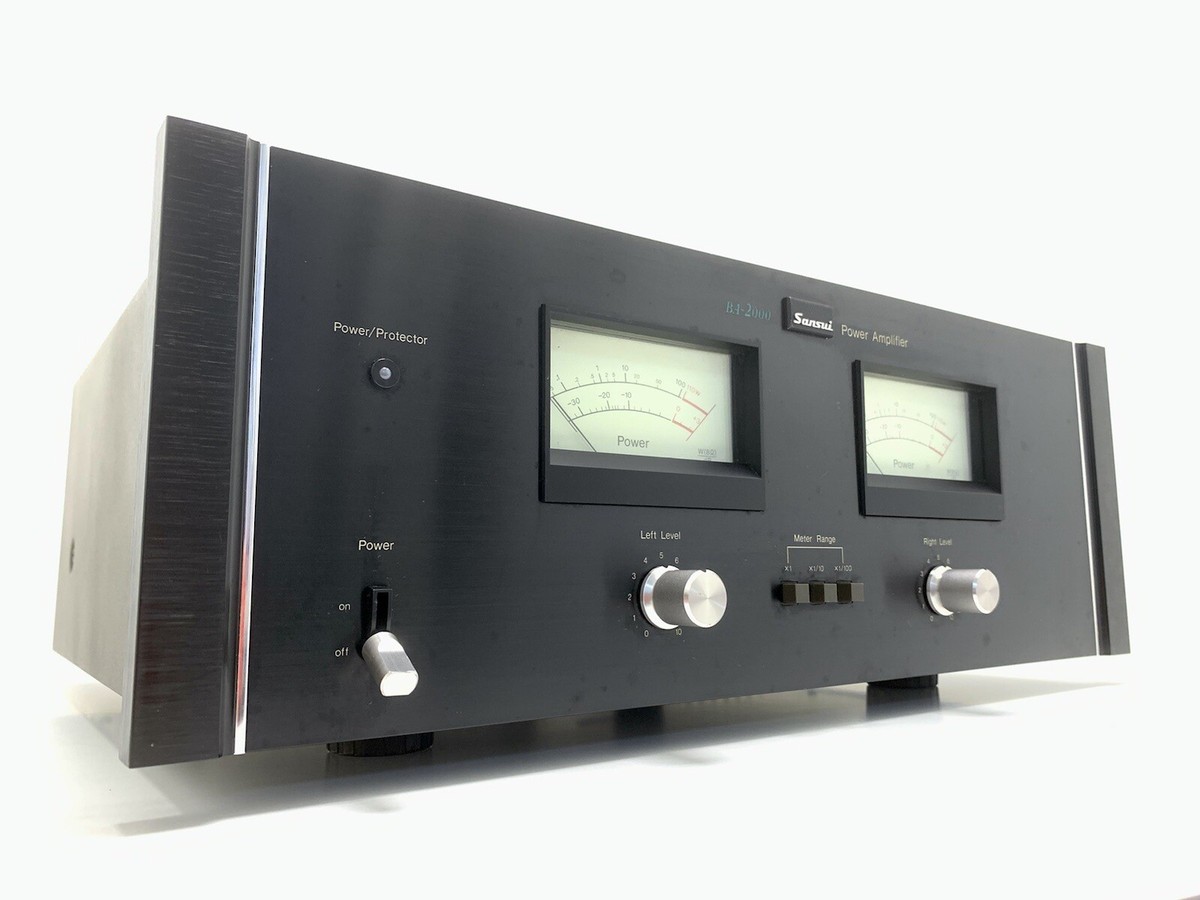 SANSUI BA-2000 Stereo Power Amplifier 220 WRMS Vintage 1977