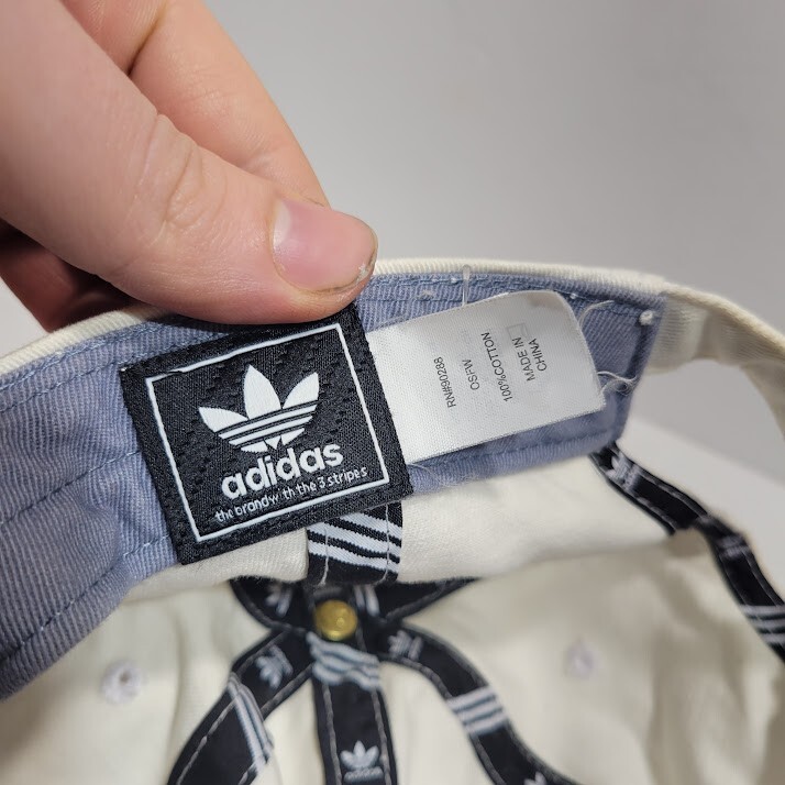 Adidas EQT Hat ADV 91-17 Cap White Cotton Strap Back Equipment Patch