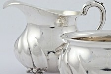 Set Milchk&auml;nnchen Zuckerdose Dresdner Hofmuster Wilkens 206,77gr. 830er 956