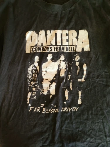 Pantera Vintage Tour T-shirt. Size Large. 1990s vintage concert t-shirt, vintage, size L, single stitch, B+ condition