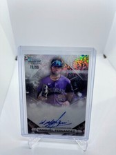 2023 BOWMAN STERLING YANQUIEL FERNANDEZ SPECKLE REFRACTOR AUTO RC /99 PA-YF SP