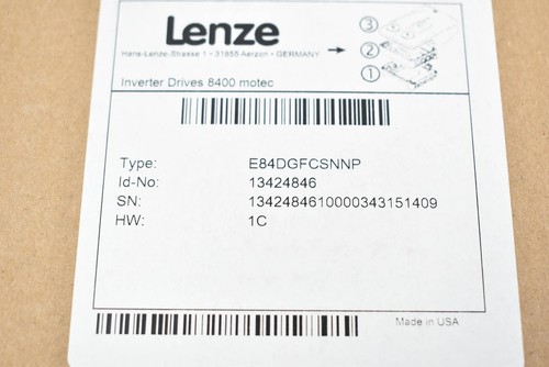 Lenze Inverter Drives 8400 motec Bausatz E84DGFCSNNP+E84DGDVB37142PS+E84DZMAWE1 - Bild 8 von 10