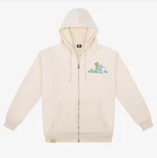 Milk Mocha Bear Clover Snapshot Hoodie - Beige - New With Tags