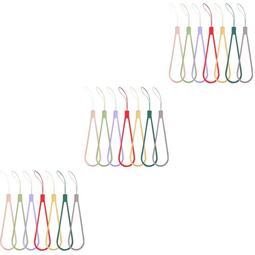 3 Pieces Geflochtenes Silikon -Lanyard Handygurte Anti -Diebstahl -Telefongurt - Zdjęcie 5 z 12