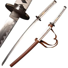 Cosplay katana/Anime Sword/Brown and White Double Color Matching 41 in/Not sharp
