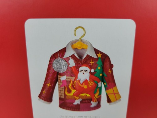 Hallmark Keepsake Ornament 2021 ~ Disco Inferno Santa Musical Christmas Sweater - Picture 2 of 9