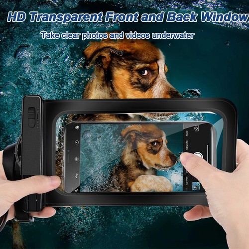 2X Waterproof Swimming Cell Phone Case Cover Dry Bag Fr iPhone 14/13/12 Pro Max - Picture 5 of 12