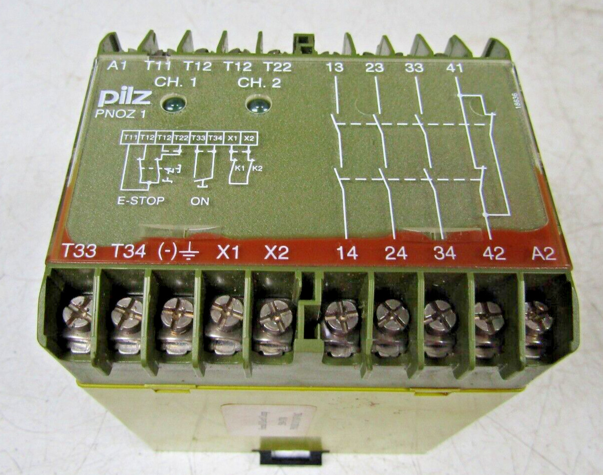 🔥PILZ PNOZ 1 3S / 1ö SAFETY RELAY 6VA 110 VAC 475630