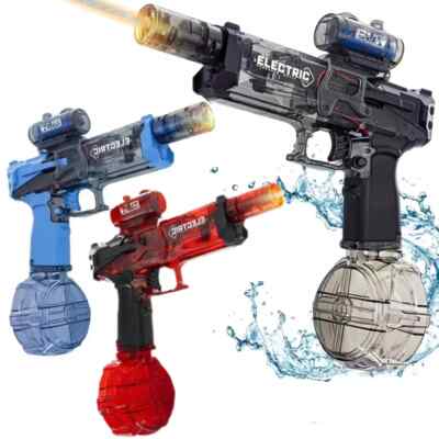 Battle Electric Water Gun with Gun Muzzle Flame High Capacity Squirt Guns Summer