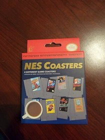 Nintendo NES Classic Video Game Cartridge Coasters Super Mario Donkey Kong Zelda