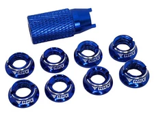 NEW NHX RC Aluminum Transmitter Switch Nuts for Futaba JR/frsky -Blue