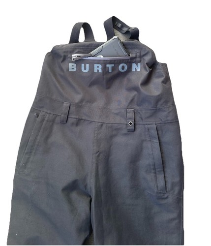 Burton Dryride Kid's Snowboarding Unixes Gore-Tex Snow Pants Bibs Overalls Blk - Picture 8 of 24